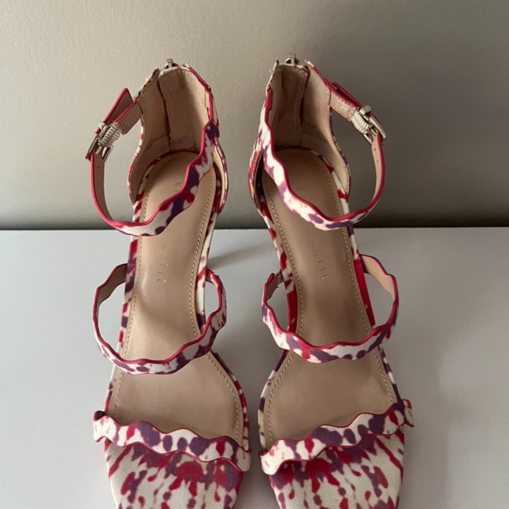 Pink, Cream and Lilac Strappy High Heels